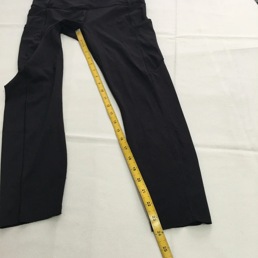 Lululemon Leggings Womens Size 8 Black High Rise Side Pockets
